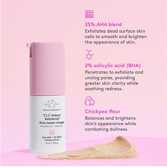 Drunk Elephant T.L.C. Sukari Babyfacial AHA + BHA Mask Mini - Picture 4 of 6